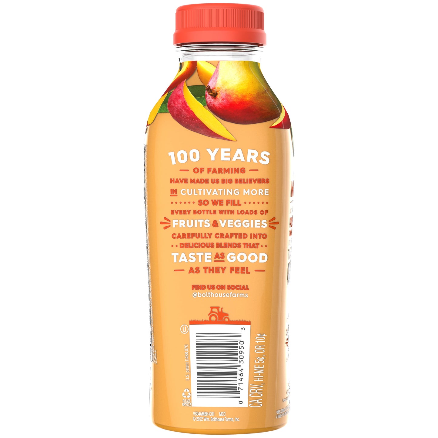 Bolthouse Farms Fruit Juice Smoothie, Amazing Mango, 15.2 fl. oz. Bottle