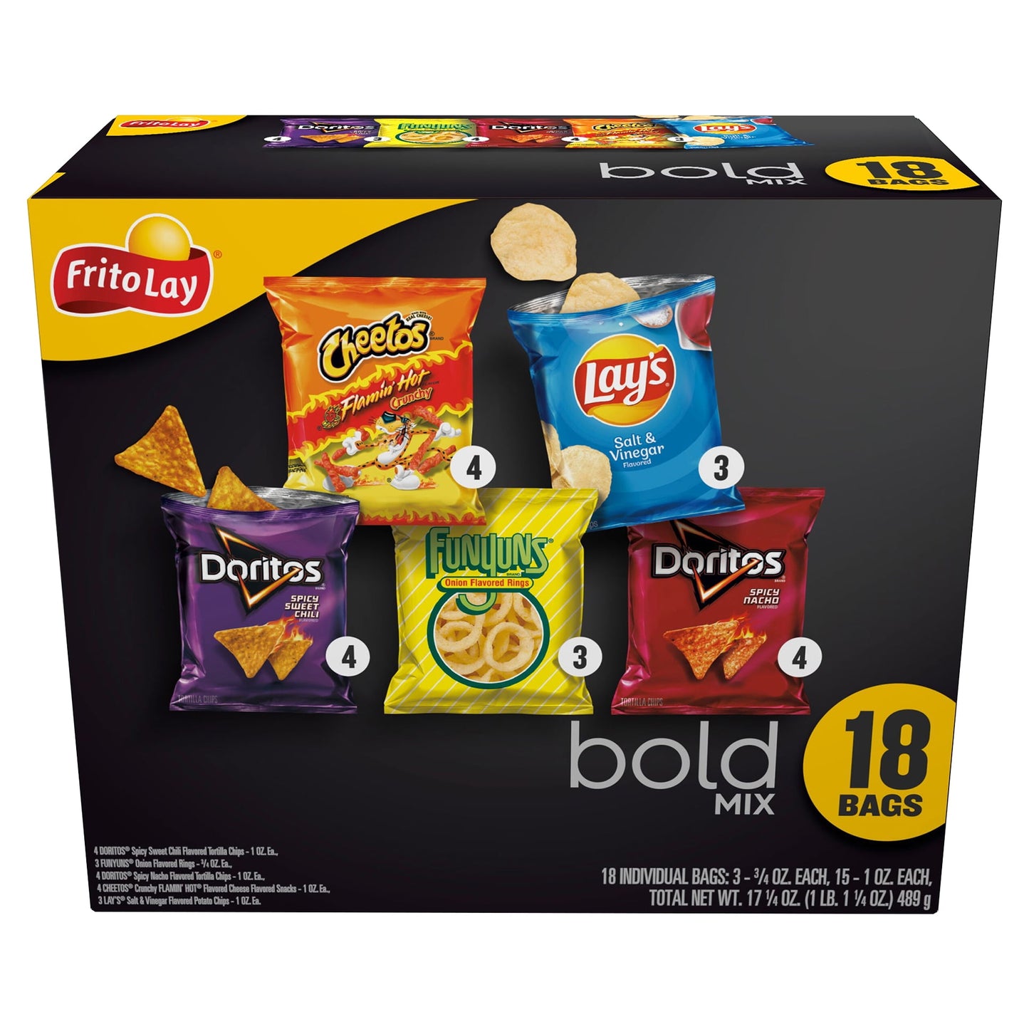 Frito-Lay Bold Mix Variety Pack, 18 Count