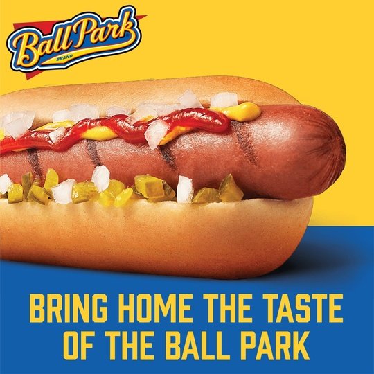 Ball Park Bun Length Beef Hot Dogs, 30 oz, 16 Count