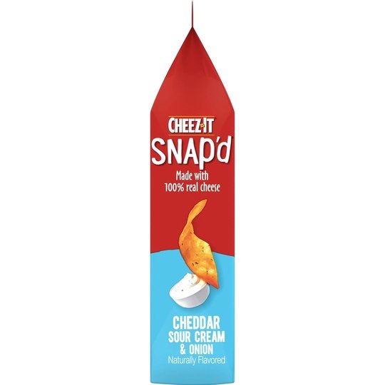 Cheez-It Snap'd Cheddar Sour Cream and Onion Cheese Cracker Chips, 7.5 oz