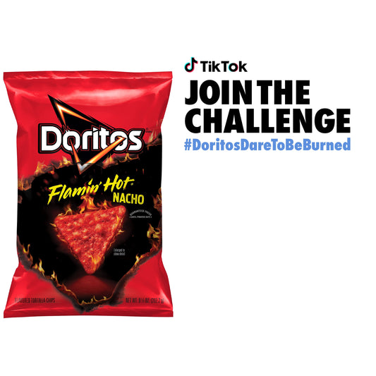 Doritos Flavored Tortilla Chips Flamin' Hot Nacho 9.25 Oz