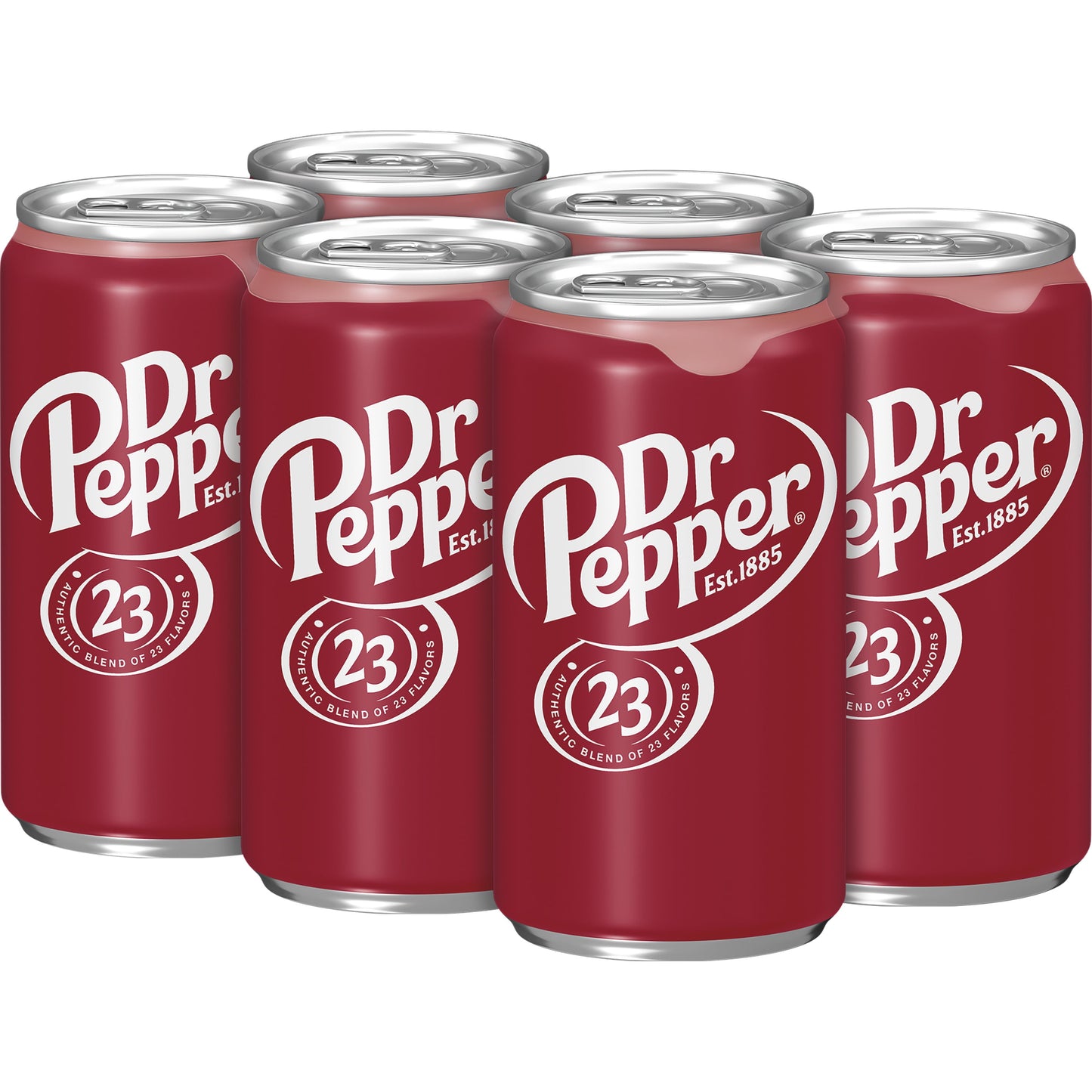 Dr Pepper Soda, 7.5 fl oz cans, 6 pack