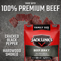 Jack Link’s Peppered Beef Jerky, 10 oz, Resealable Bag