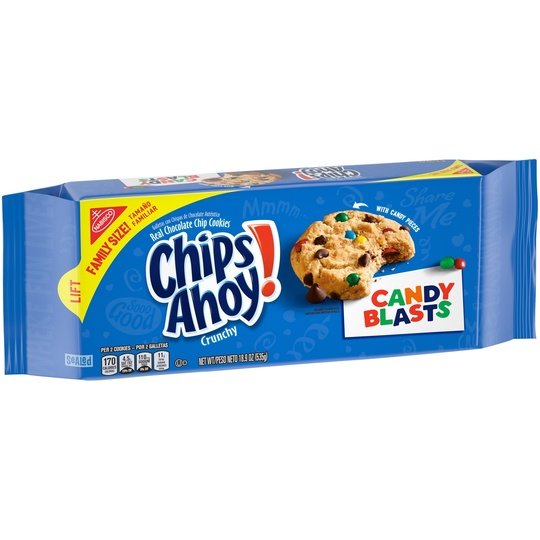 CHIPS AHOY! Candy Blast Family Size Cookies, 18.9 oz