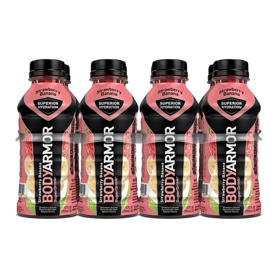 BODYARMOR Sports Drink, Strawberry Banana, 12 Fl. Oz., 8 count