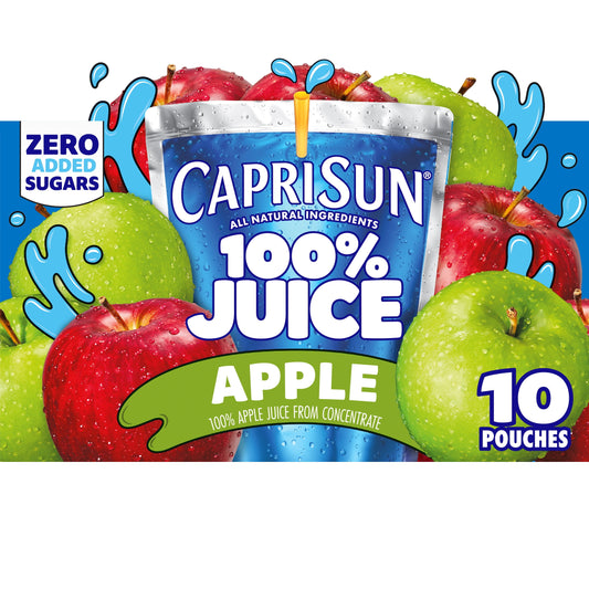 Capri Sun 100% Juice Paw Patrol Apple Juice Box Pouches, 10 ct Box, 6 fl oz Pouches