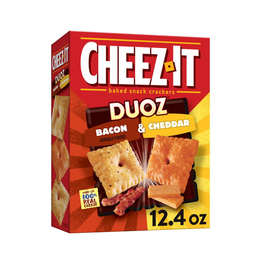 Cheez-It DUOZ Bacon and Cheddar Crackers, 12.4 oz