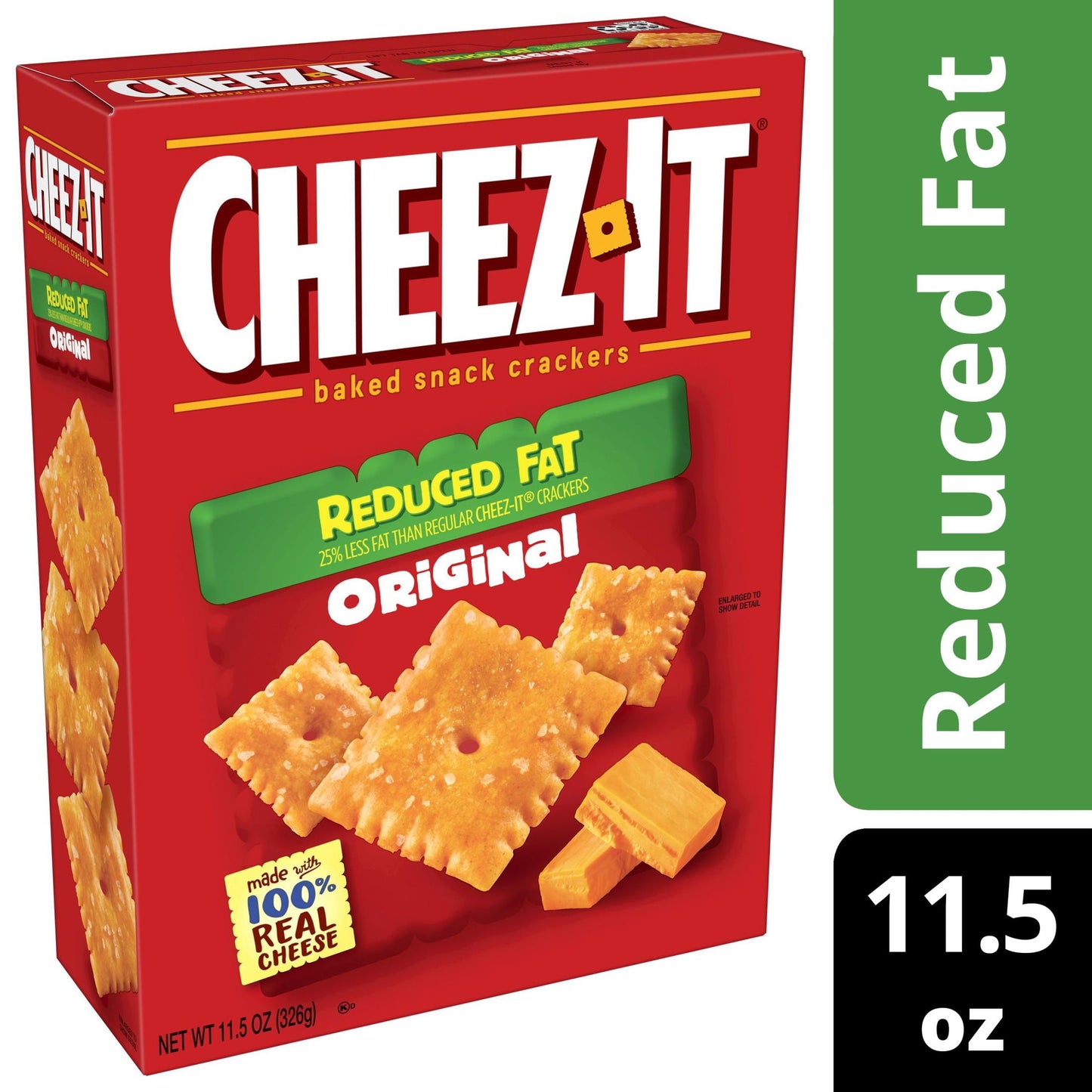 Cheez-It Reduced Fat Original Baked Snack Cheese Crackers, 11.5 oz