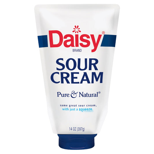 Daisy Pure and Natural Squeeze Sour Cream, 14 oz Pouch (Refrigerated)