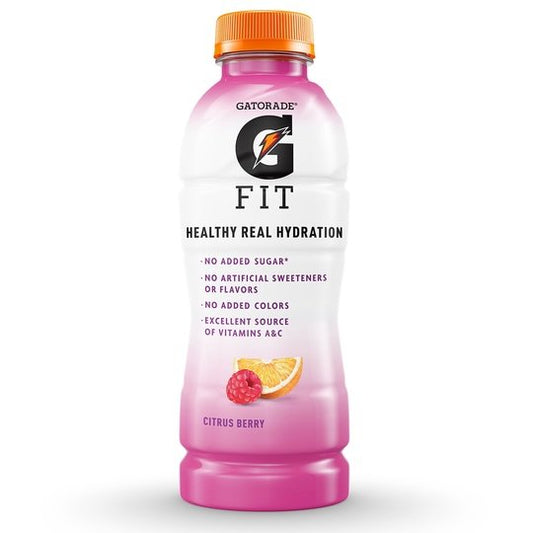 Gatorade Fit Electrolyte Beverage, Healthy Real Hydration, Citrus Berry, 16.9 oz Bottle