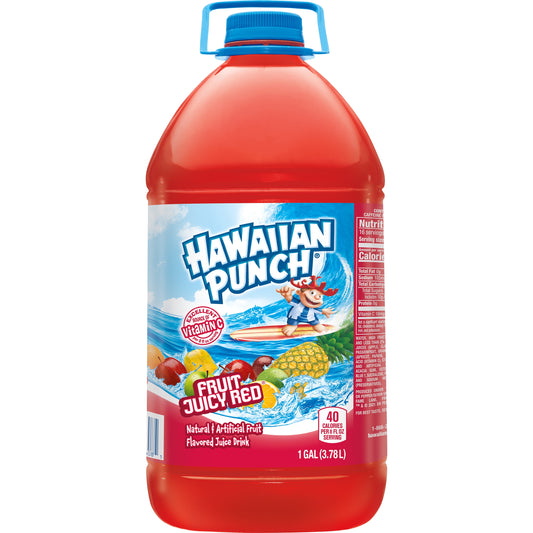 Hawaiian Punch Fruit Juicy Red Juice Drink, 1 Gallon Bottle