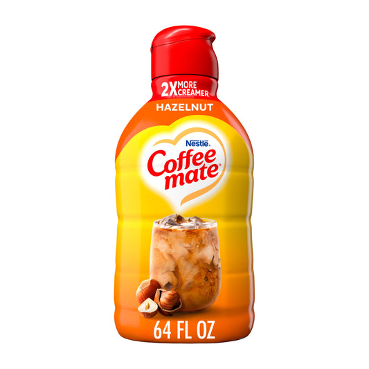 Nestle Coffee mate Hazelnut Liquid Coffee Creamer, 64 fl oz