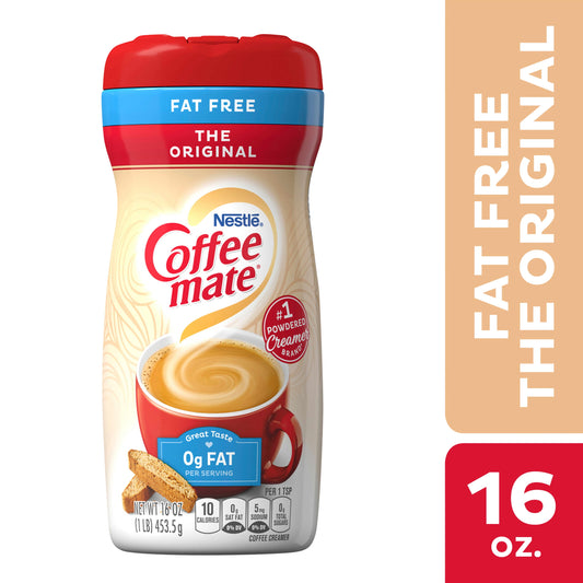 Nestle Coffee mate Original Fat Free Powdered Coffee Creamer, 16 oz