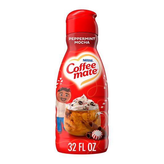 Nestle Coffee mate Peppermint Mocha Liquid Coffee Creamer, 32 fl oz