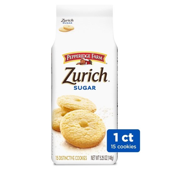 Pepperidge Farm Zurich Sugar Cookies, 5.25 oz Bag