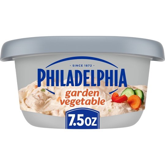 Philadelphia Garden Vegetable Cream Cheese Spread, 7.5 oz Tub