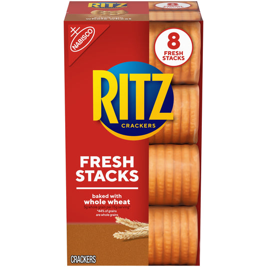 RITZ Fresh Stacks Whole Wheat Crackers, 8 Count, 11.6 oz