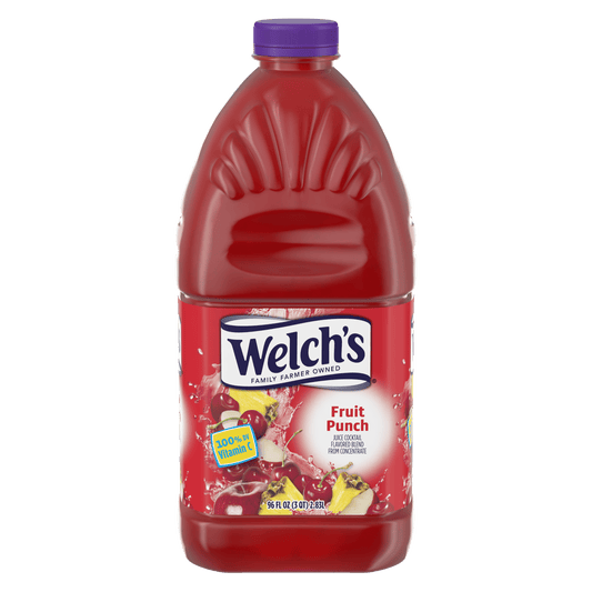 Welch's Fruit Punch Juice Cocktail, 96 fl oz Bottle