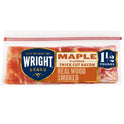 Wright Brand Thick Sliced Hickory Smoked Maple Bacon, 1.5 lb