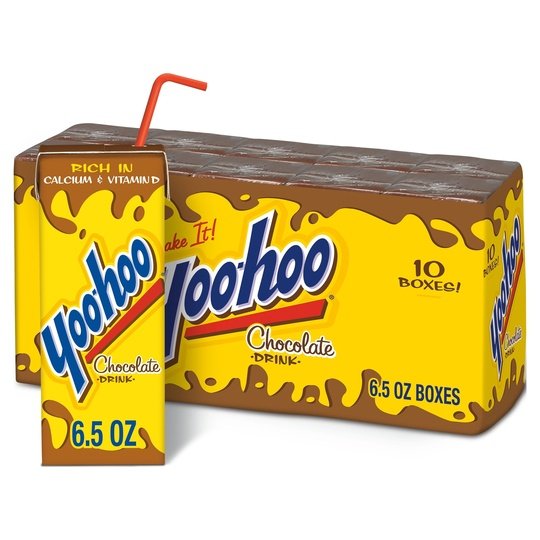 Yoo-hoo Gluten Free Chocolate 1% Dairy Milk, 6.5 fl oz, 10 Pack