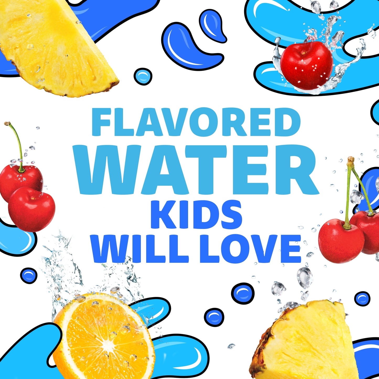 Capri Sun Roarin' Waters Tropical Tide Flavored Water Kids Drink Pouches, 10 Ct Box, 6 fl oz Pouches