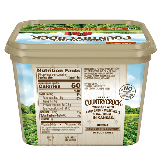 Country Crock Original Vegetable Oil Spread, 45 oz Tub (Refrigerated)