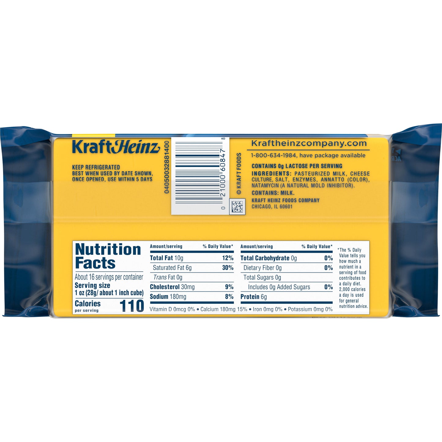 Kraft Extra Sharp Cheddar Cheese, 16 oz Block