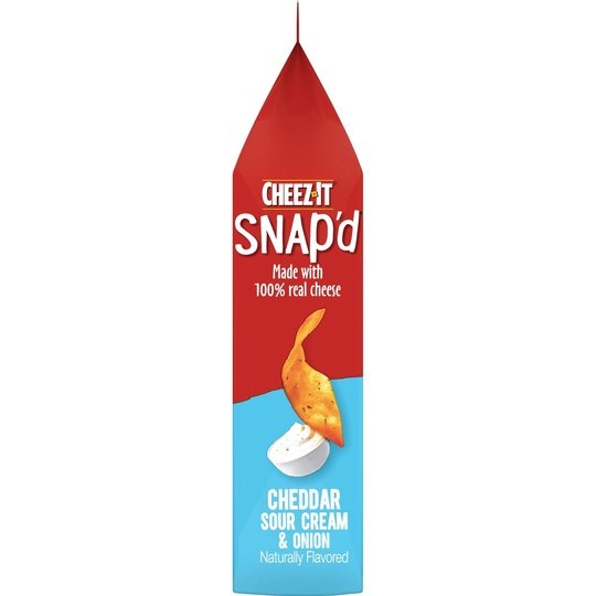 Cheez-It Snap'd Cheddar Sour Cream and Onion Cheese Cracker Chips, 7.5 oz