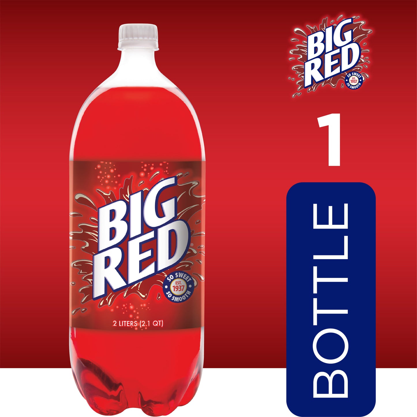 Big Red Soda Pop, 2 L bottle