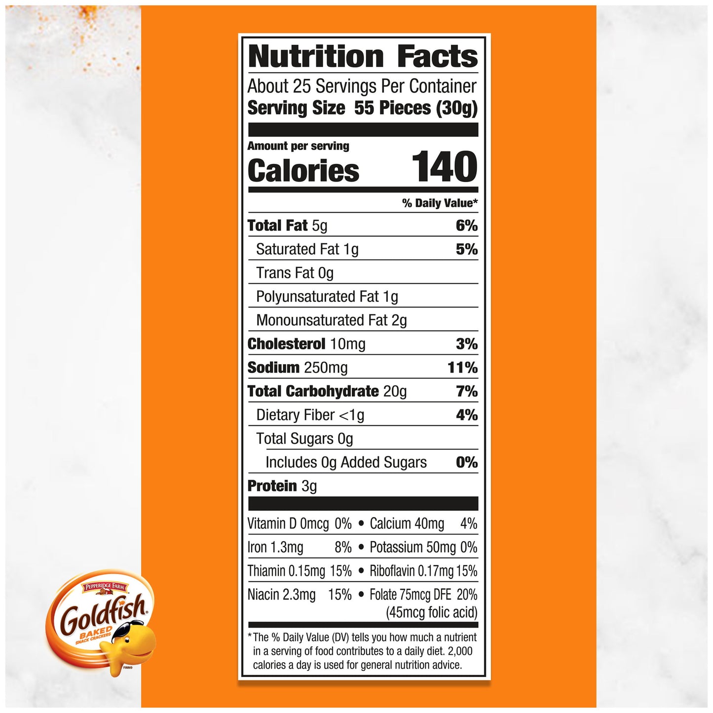 Goldfish Cheddar Cheese Crackers, 27.3 oz Carton