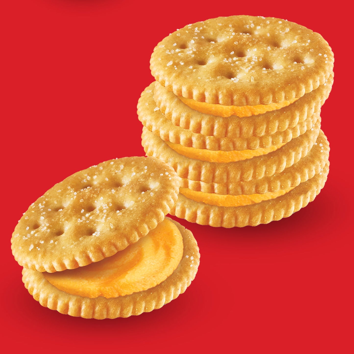 RITZ Cheese Sandwich Crackers, Family Size, 16 Snack Packs (6 Crackers Per Pack)