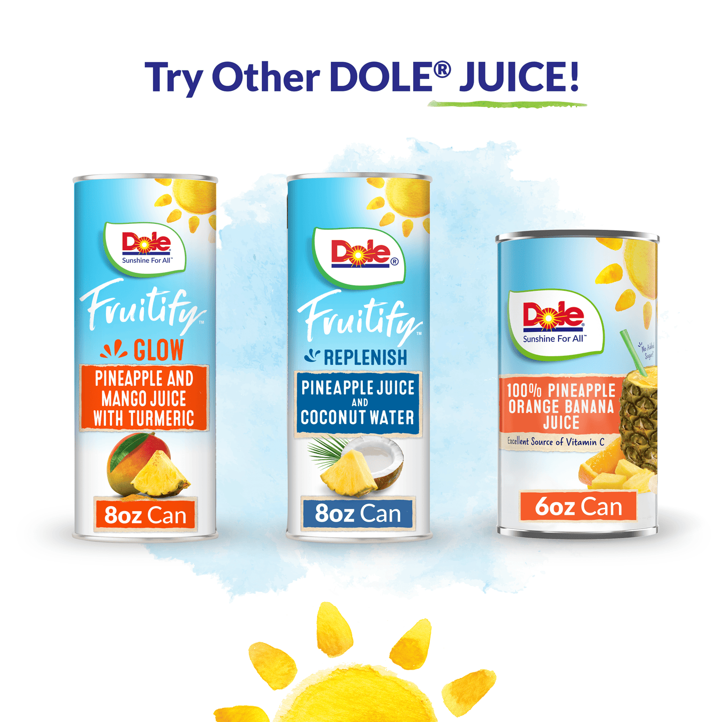 Dole All Natural 100% Pineapple Juice, 46 fl oz Can