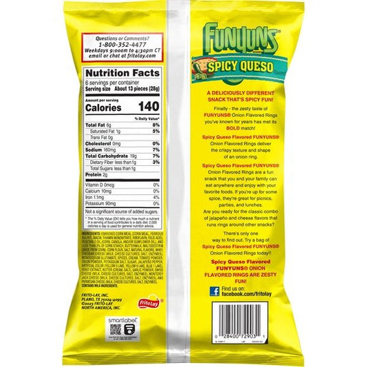 Funyuns Spicy Queso, 6 oz