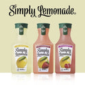 Simply Non GMO All Natural Strawberry Lemonade Juice, 52 fl oz Bottle