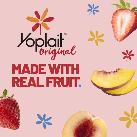 Yoplait Original Low Fat Yogurt Pack, 12 Ct, 6 OZ Fruit Yogurt Cups