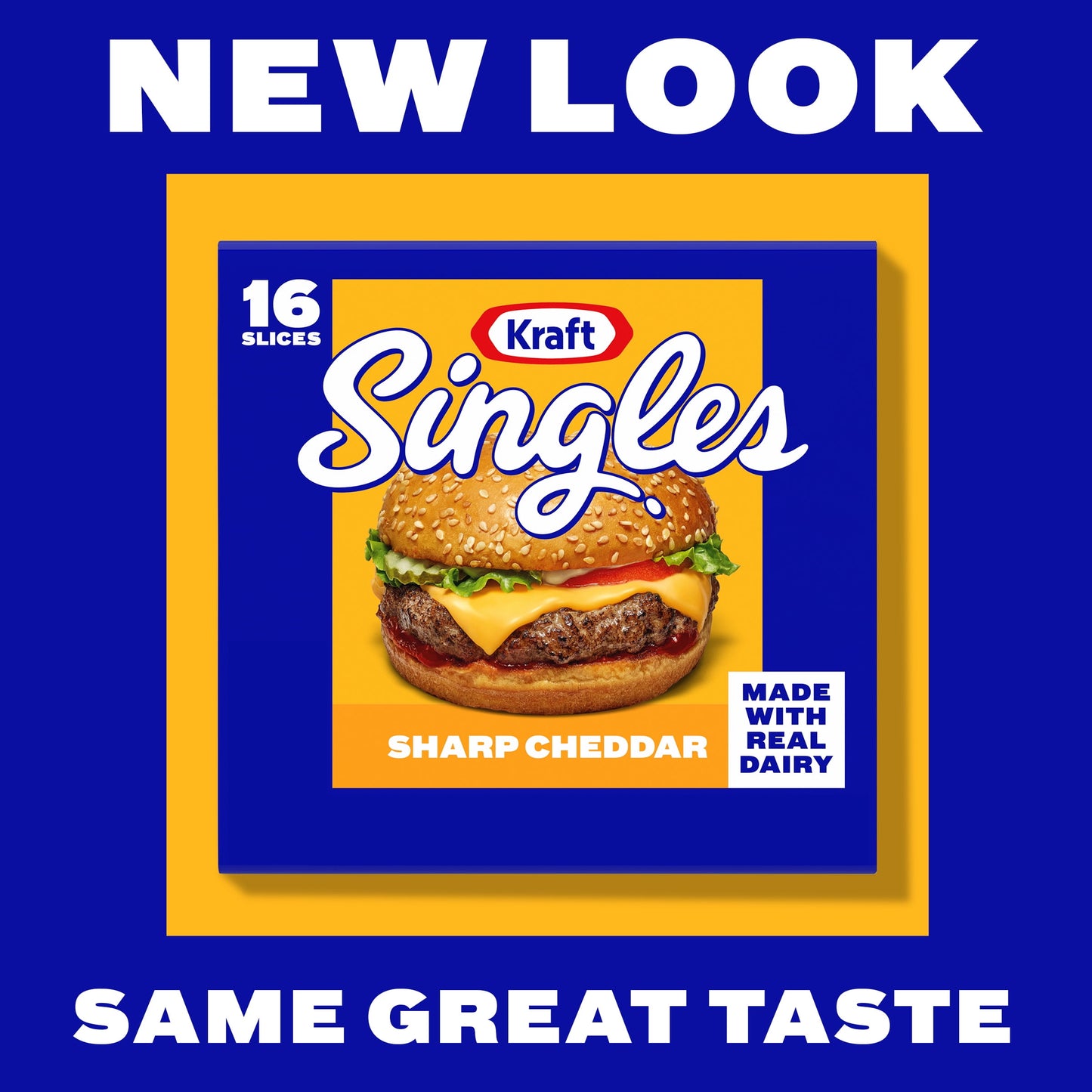 Kraft Singles Sharp Cheddar Cheese Slices, 16 Ct Pk