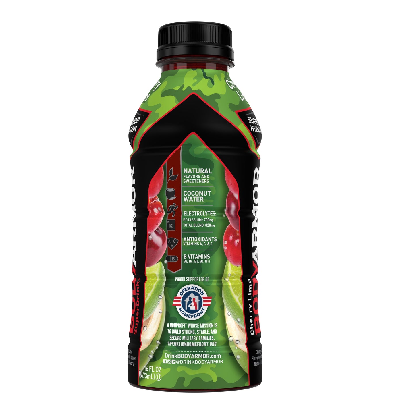 BODYARMOR Sports Drink Cherry Lime, 16 fl oz