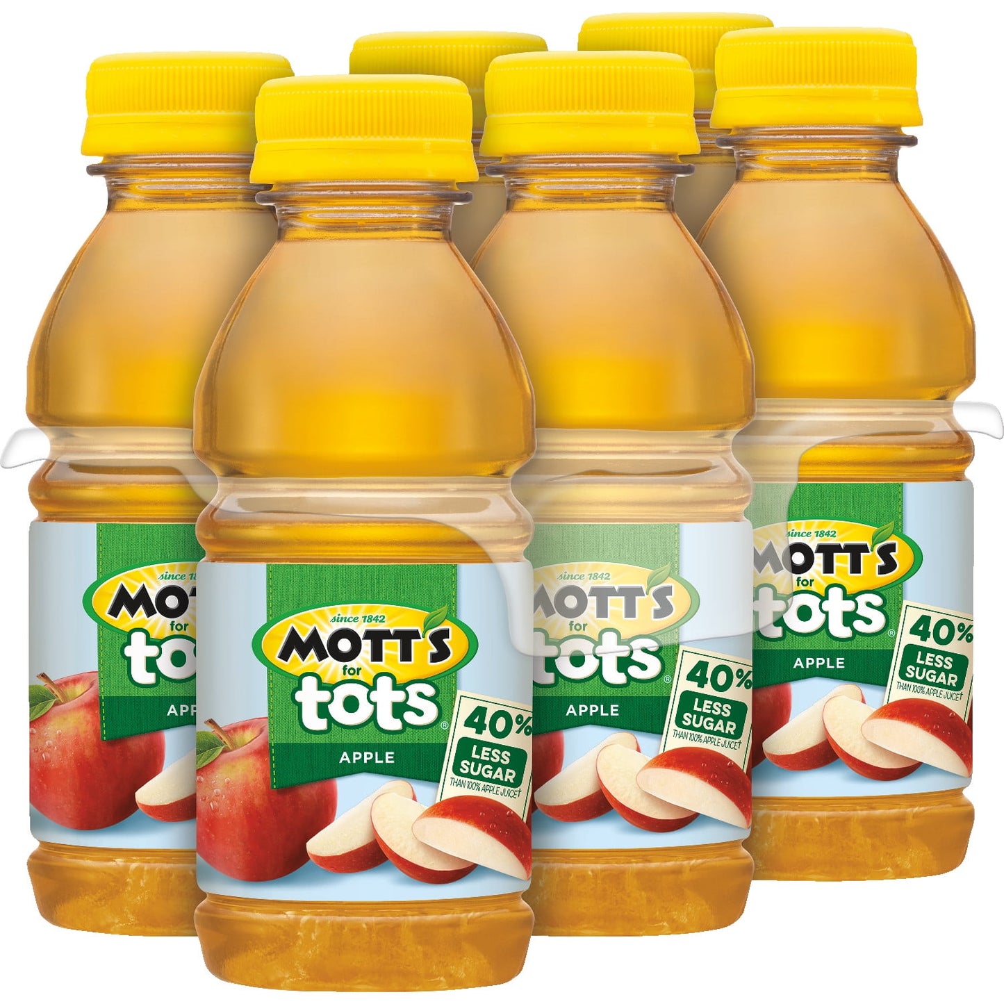 Mott's for Tots Apple Juice, 8 fl oz, 6 Count Bottles