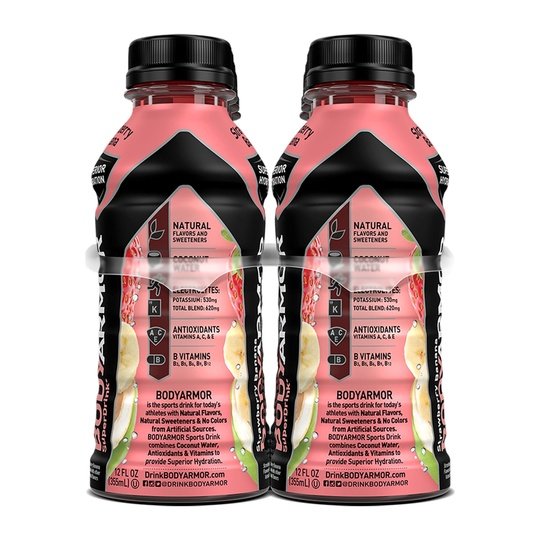 BODYARMOR Sports Drink, Strawberry Banana, 12 Fl. Oz., 8 count