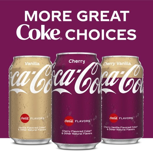 Coca-Cola Cherry Soda Pop, 12 fl oz, 12 Pack Cans