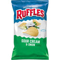 Ruffles Potato Chips Sour Cream & Onion 8.0 Ounce