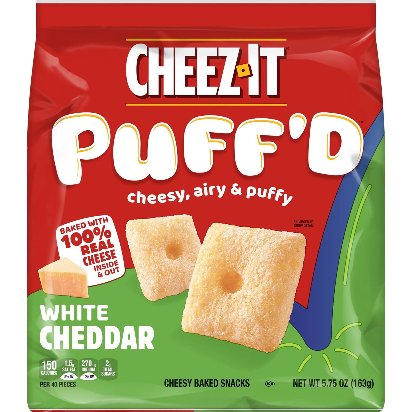 Cheez-It Puff'd White Cheddar Cheesy Baked Snacks, 5.75 oz