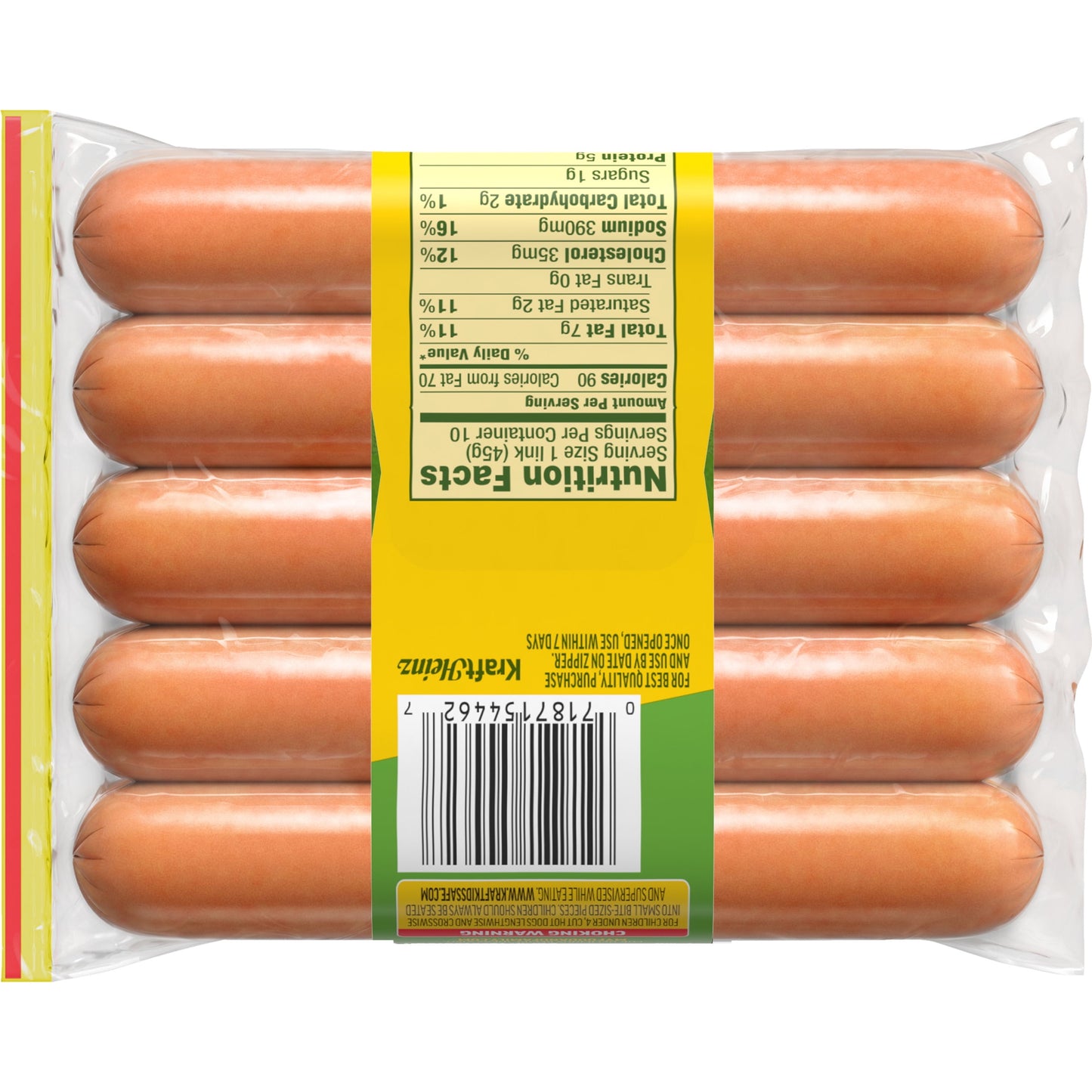 Oscar Mayer Turkey Uncured Franks Hot Dogs, 10 ct. Pack